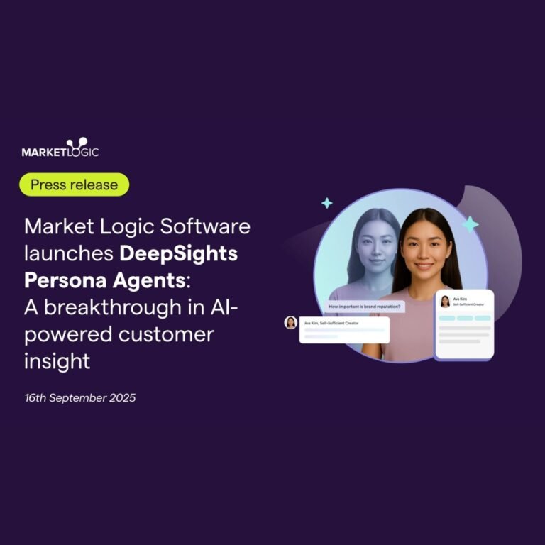 Market Logic Software launches DeepSights Persona Agents: Turning customer data into interactive conversations